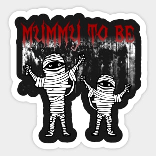 Cute Mummy To Be Halloween Pregnancy Announcement Sticker